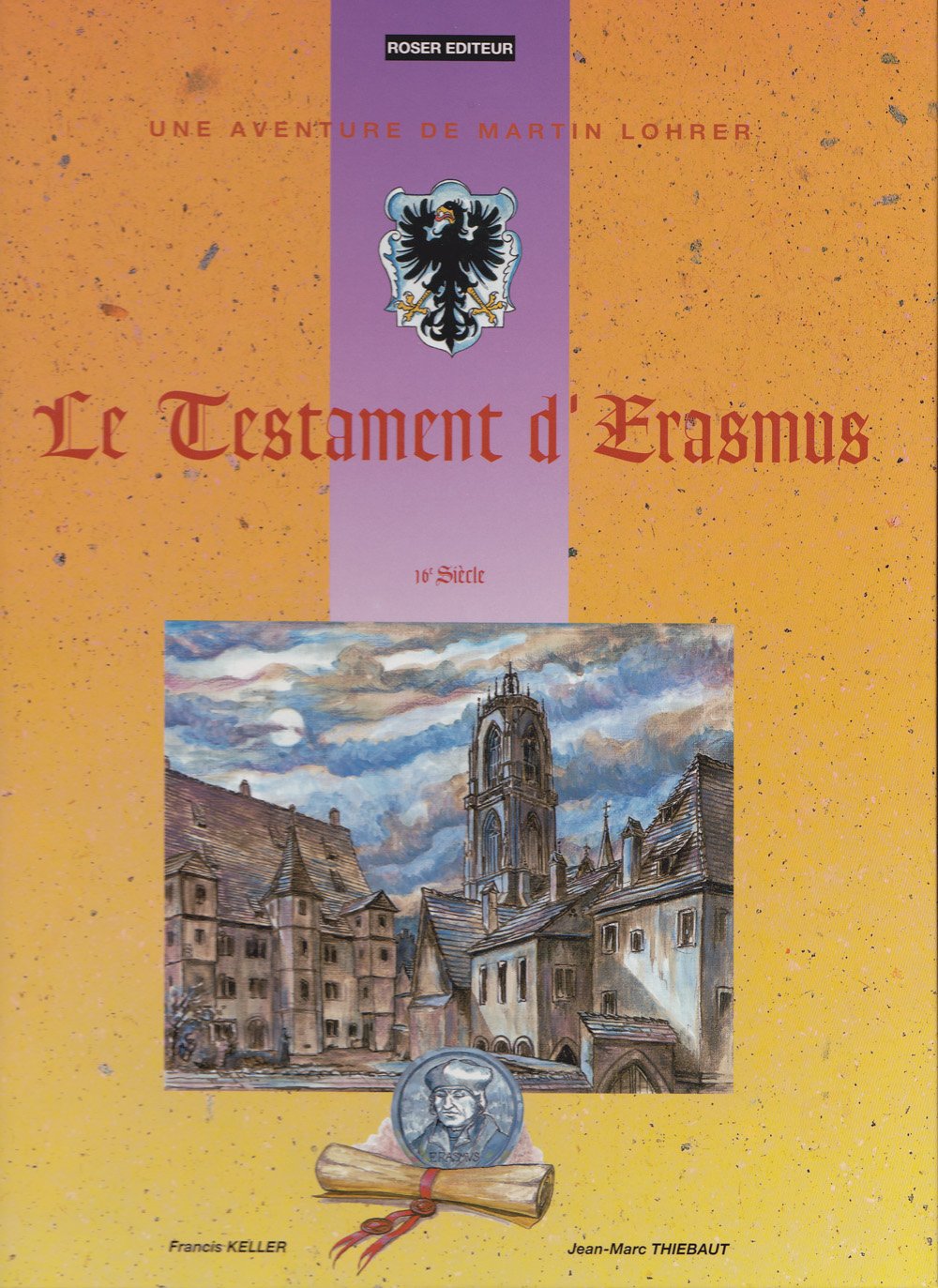 jaquette livre Le Testament d'Erasmus