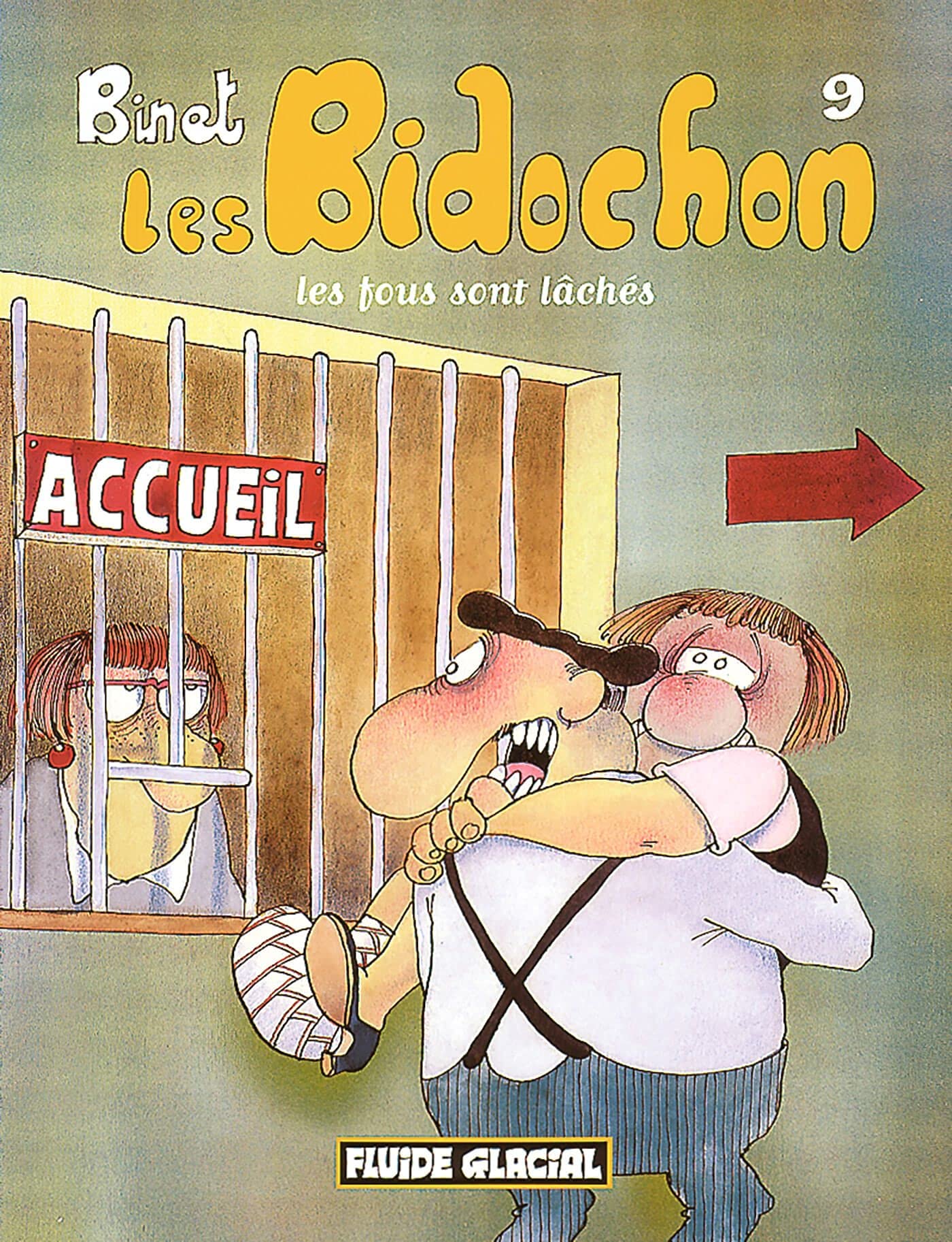 jaquette livre Les Bidochon, tome 9 : Les fous sont lâchés