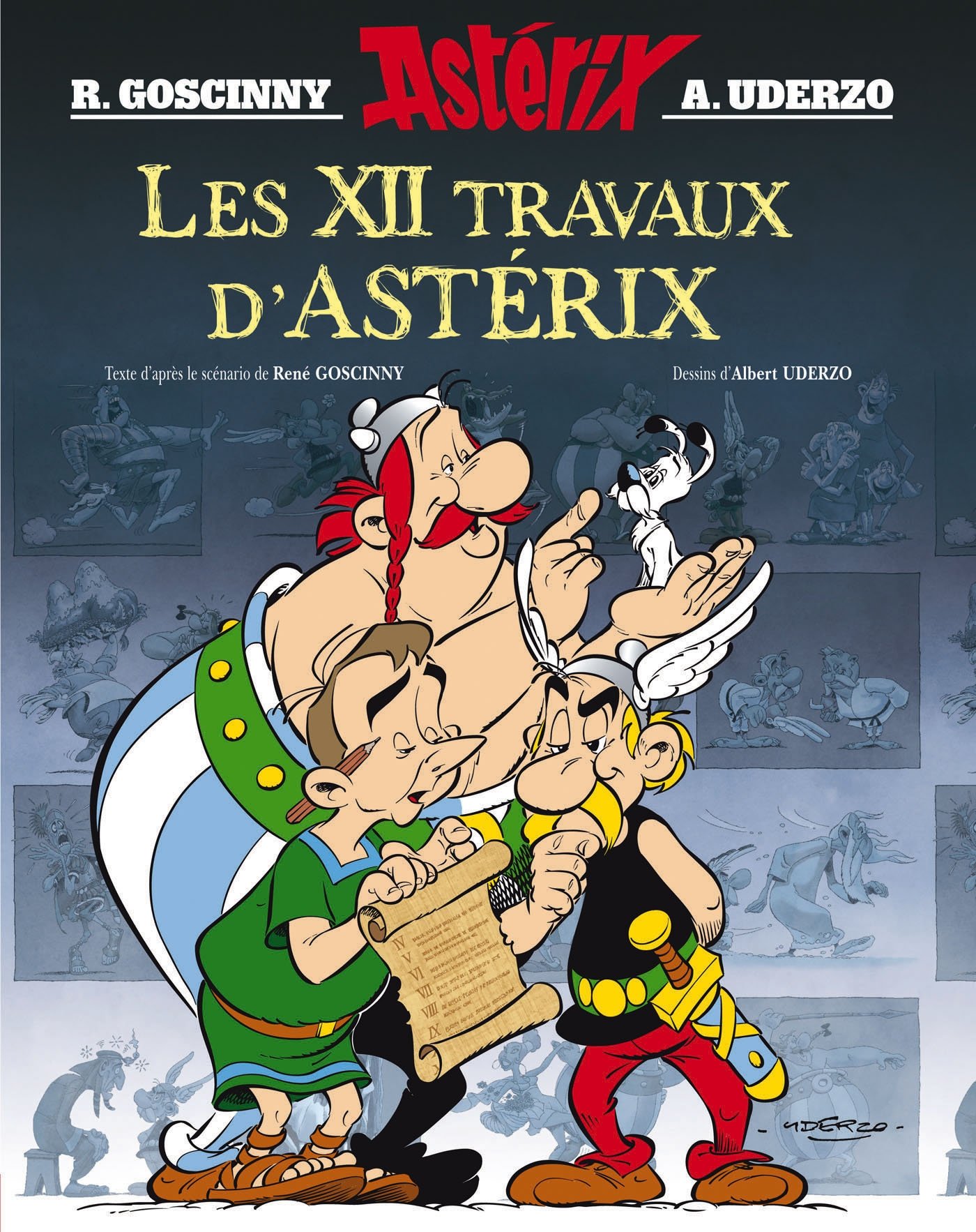 jaquette livre LES 12 TRAVAUX D'ASTERIX