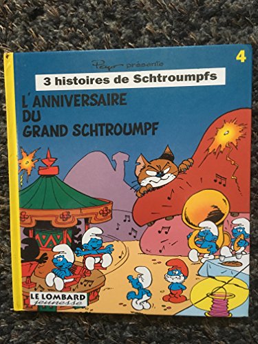jaquette livre 3 Histoires De Schtroumpfs - L'anniversaire Du Grand Schtroumpfs