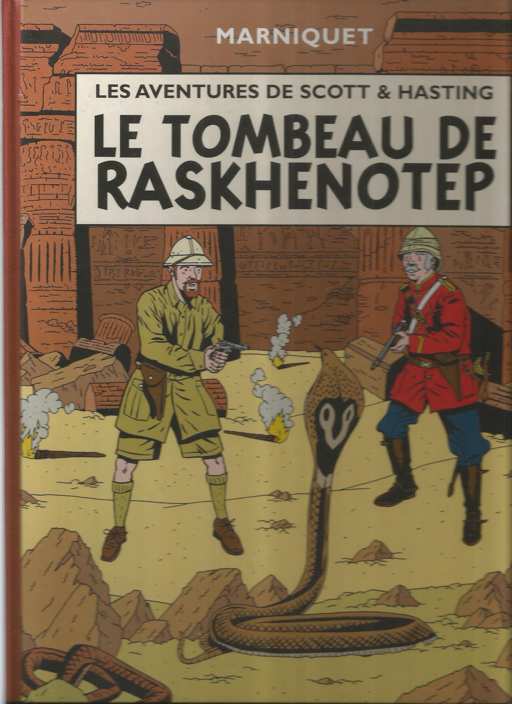 jaquette livre Les Aventures de Scott et Hastings, tome 1 : Le Tombeau de Raskhenotep