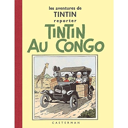 jaquette livre Les Aventures De Tintin - Tintin Au Congo - Edition Fac-Similé En Noir Et Blanc