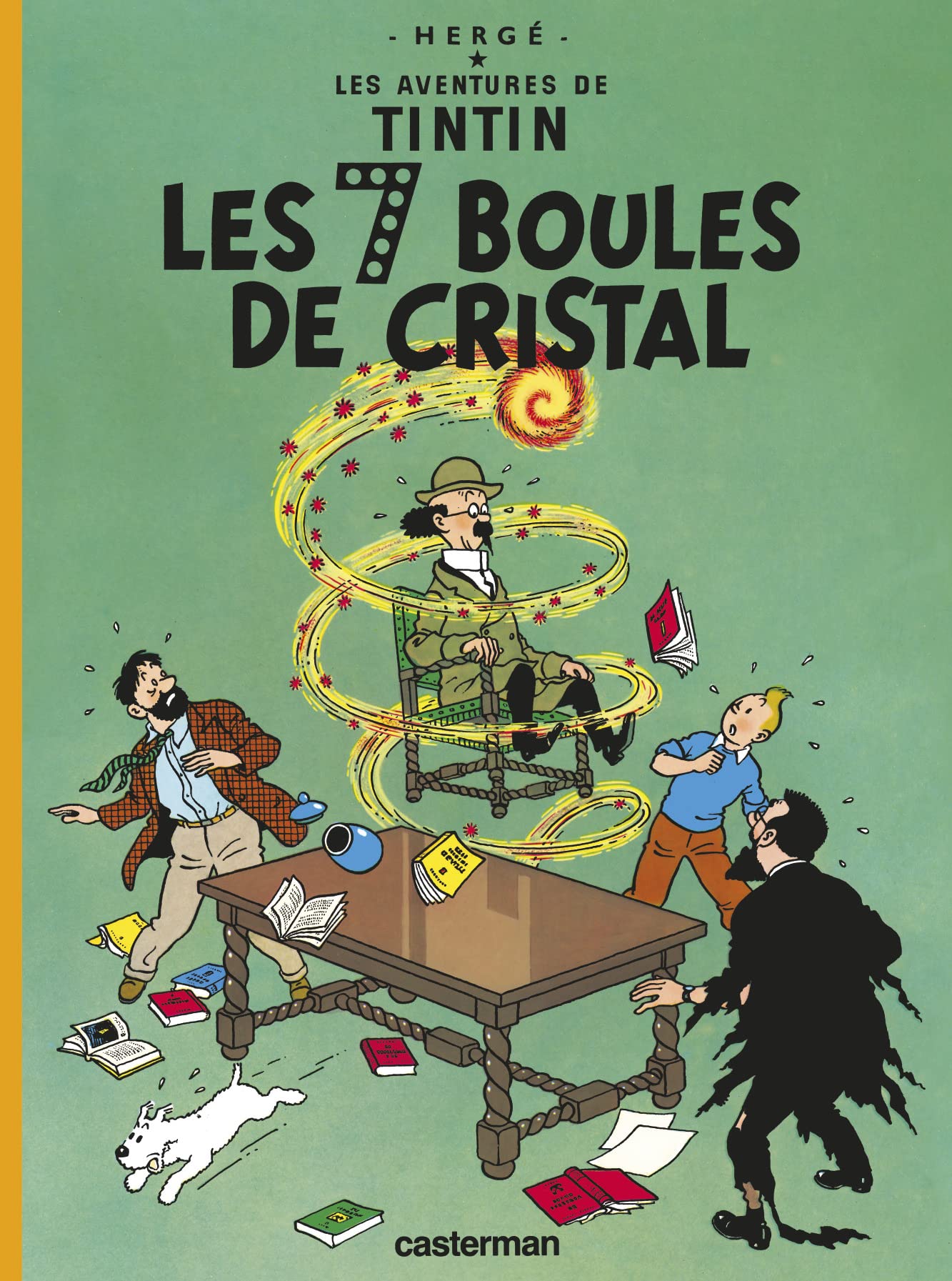 jaquette livre Les Aventures de Tintin, Tome 13 : Les sept boules de cristal
