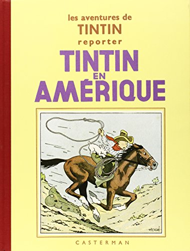 jaquette livre Les Aventures De Tintin - Tintin En Amérique - Edition Fac-Similé En Noir Et Blanc