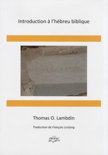 jaquette livre Introduction à l'hébreu biblique
