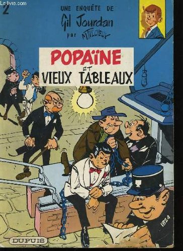 jaquette livre Une Enquete De Gil Jourdan. Popaine Et Vieux Tableau