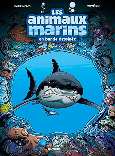 jaquette livre Les Animaux Marins En Bande Dessinée Tome 1 - Avec Un Dossier Bonus