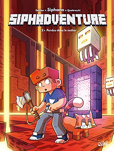 jaquette livre Siphadventure Tome 2 - Perdus Dans Le Nether