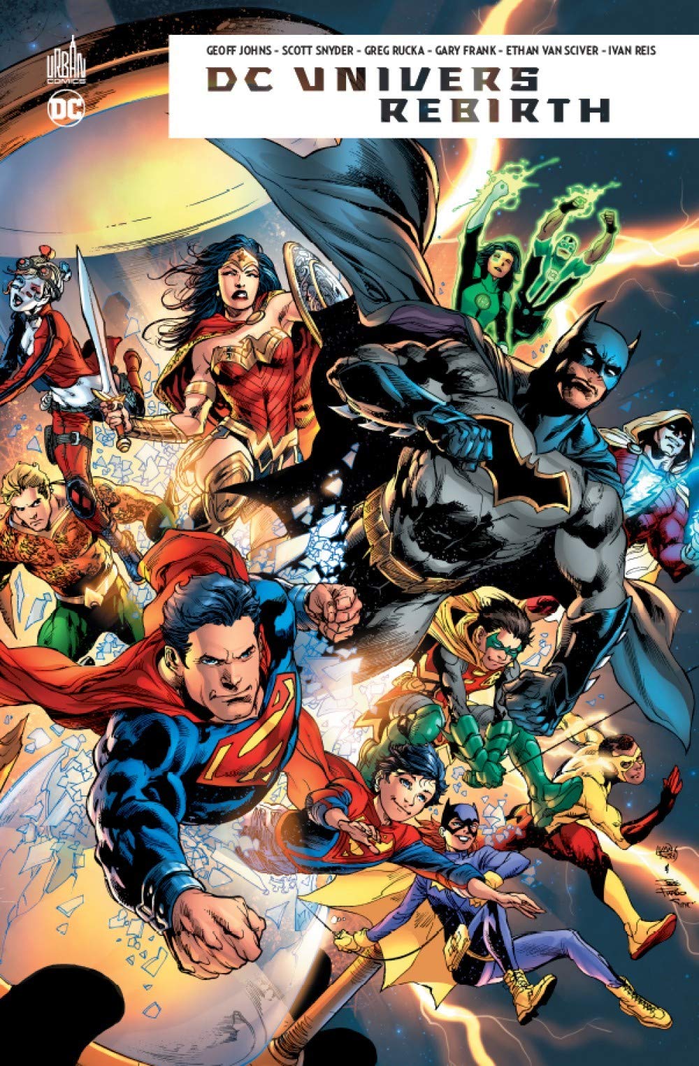 jaquette livre DC Univers REBIRTH