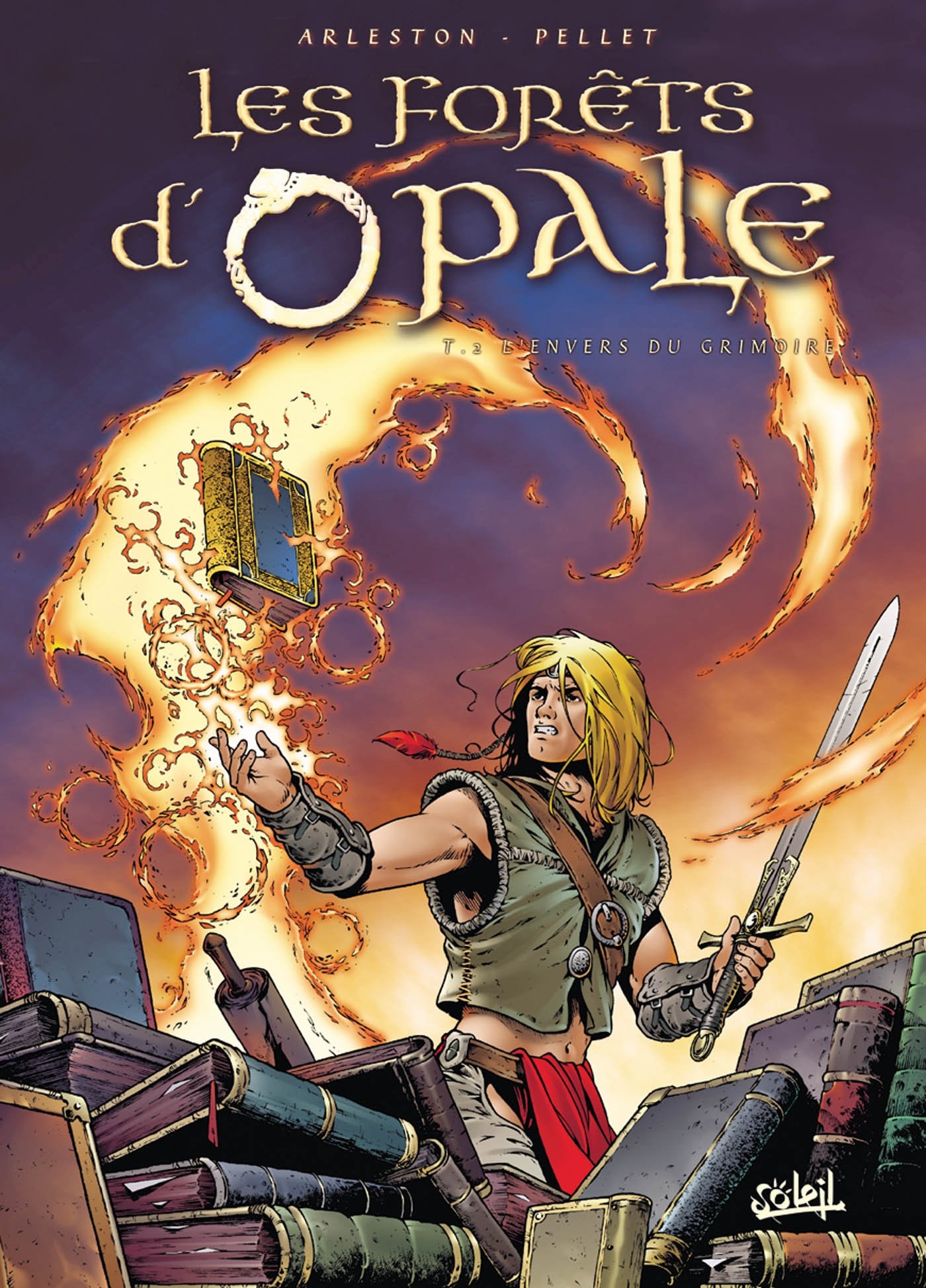 jaquette livre Les Forêts d'Opale, tome 2 : L'Envers du grimoire