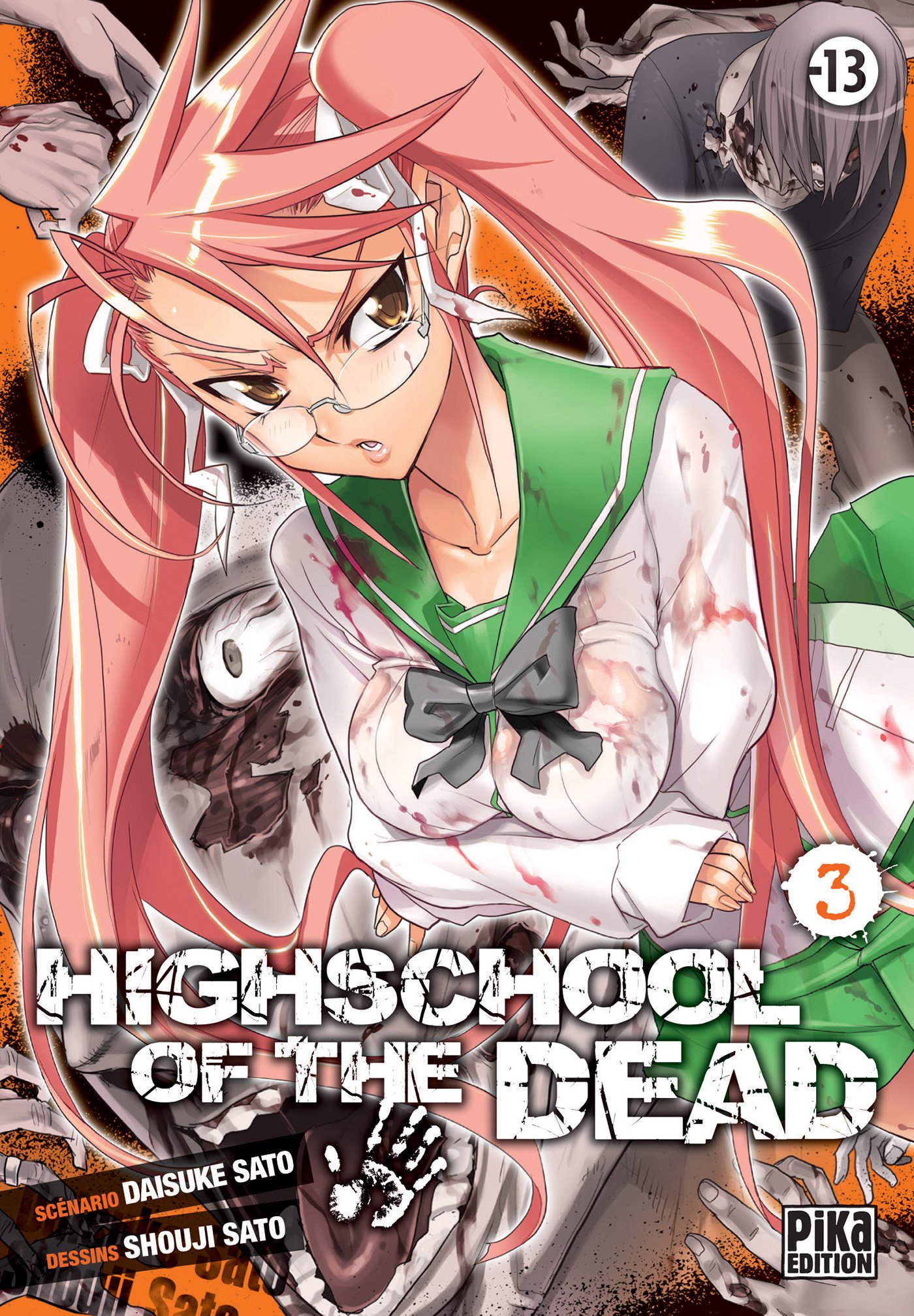 jaquette livre High school of the dead Vol.3