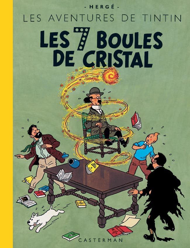 jaquette livre Les Aventures De Tintin - Les 7 Boules De Cristal - Edition Fac-Similé En Couleurs
