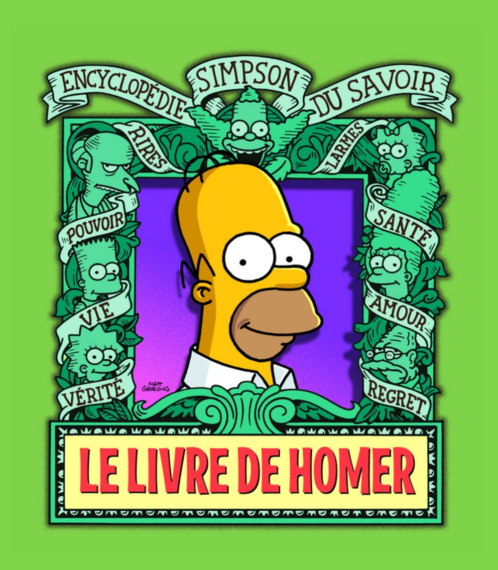 jaquette livre Le Livre de Homer. Encyclopédie Simpson du savoir