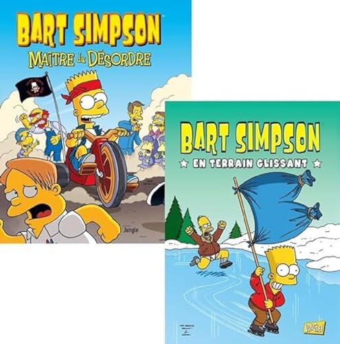 jaquette livre Bart Simpson - Pack 2 Volumes : Tome 2, En Terrain Glissant - Tome 15, Maître Du Désordre