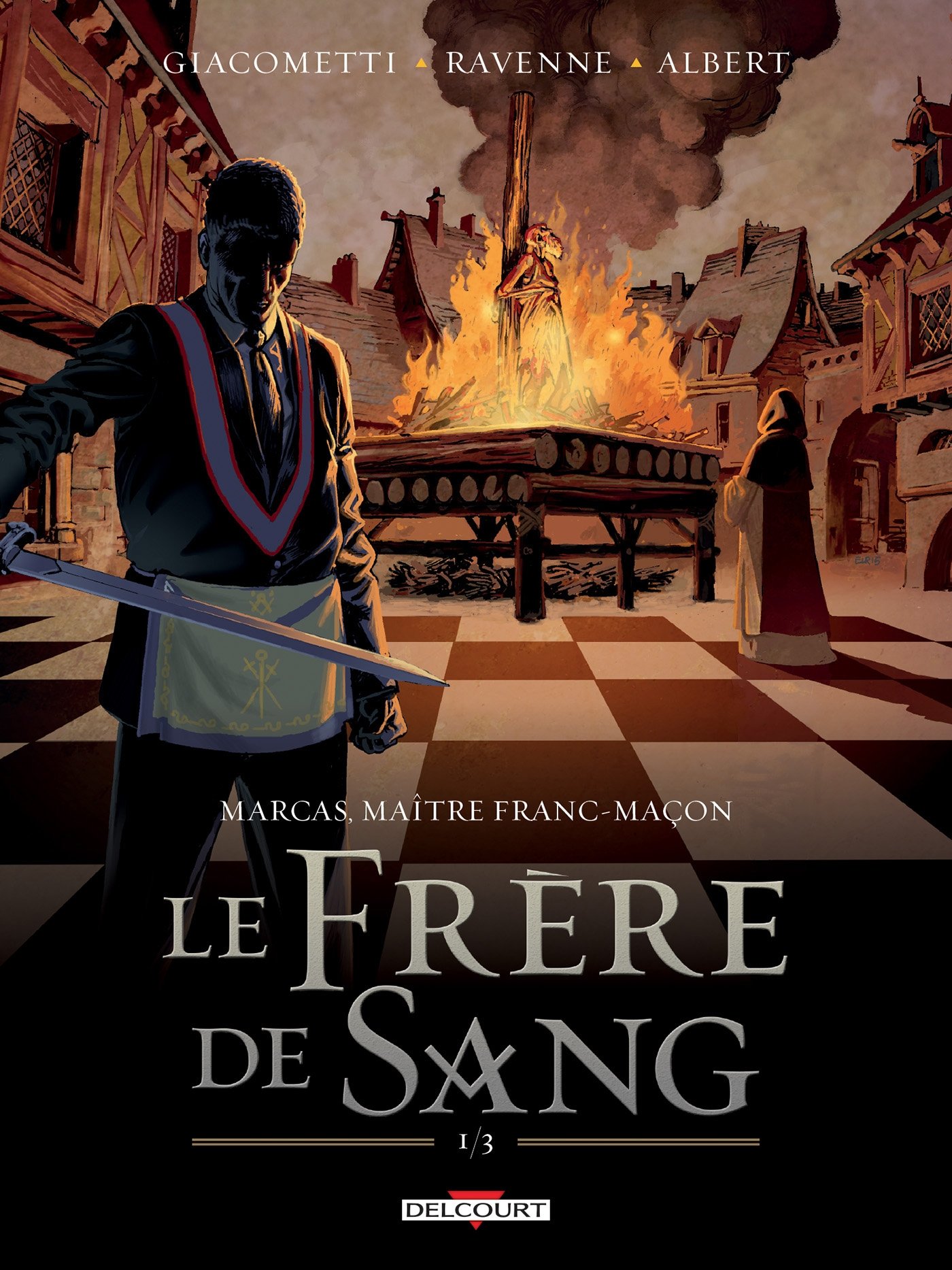jaquette livre Marcas, maître franc-maçon T3 - Le Frère de sang 1