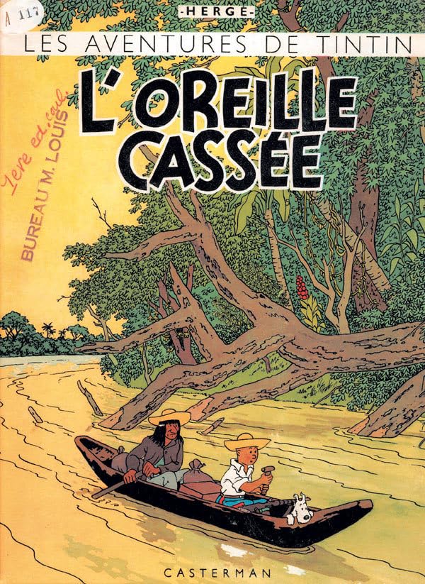 jaquette livre Les Aventures De Tintin - L'oreille Cassée - Edition Fac-Similé En Couleurs