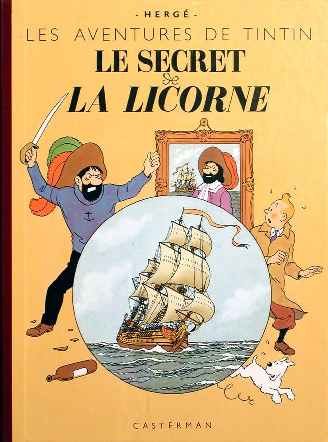 jaquette livre Les Aventures De Tintin - Le Secret De La Licorne - Edition Fac-Similé En Couleurs