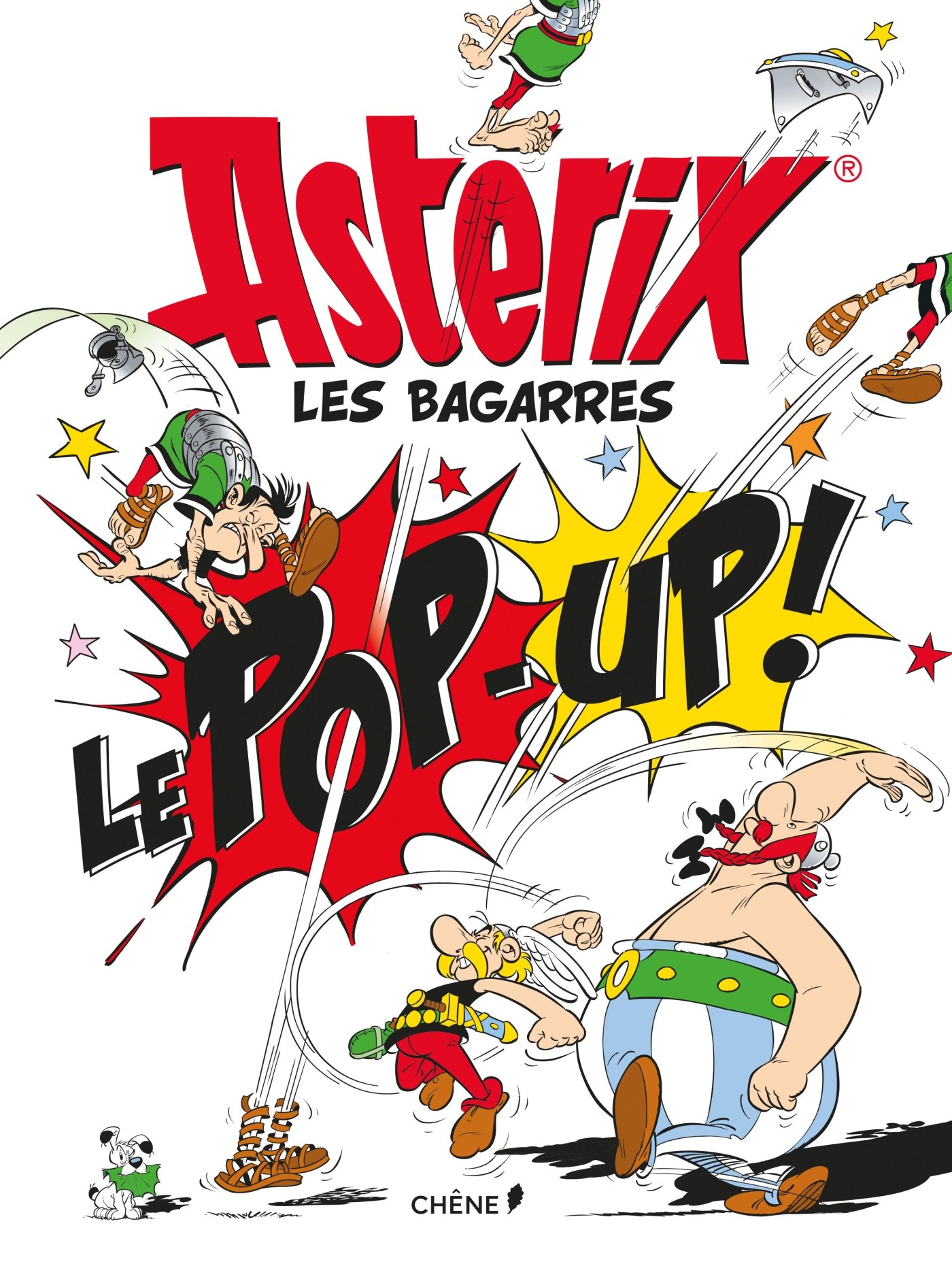 jaquette livre Astérix, les bagarres, le pop-up !