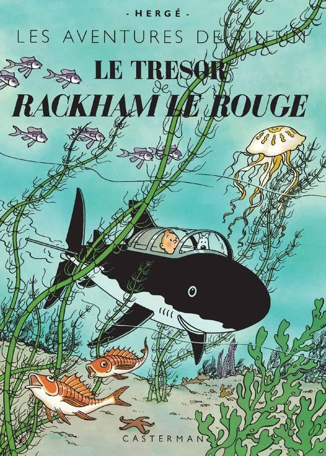 jaquette livre Les Aventures De Tintin - Le Trésor De Rackham Le Rouge - Edition Fac-Similé En Couleurs