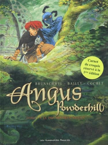 jaquette livre Angus Powderhill Tome 2 - Le Pays Des Deux Soleils