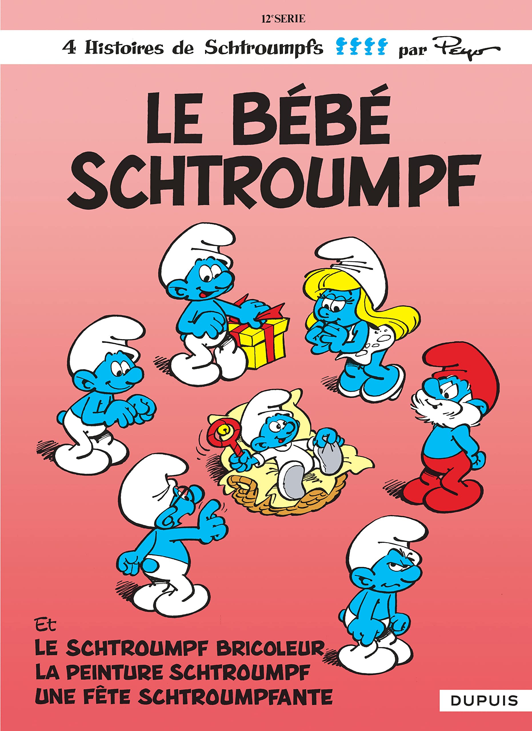 jaquette livre Le bébé Schtroumpf, tome 12