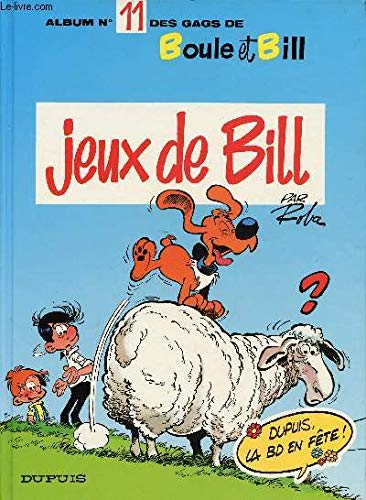 jaquette livre Boule Et Bill N° 11 - Jeux De Bill