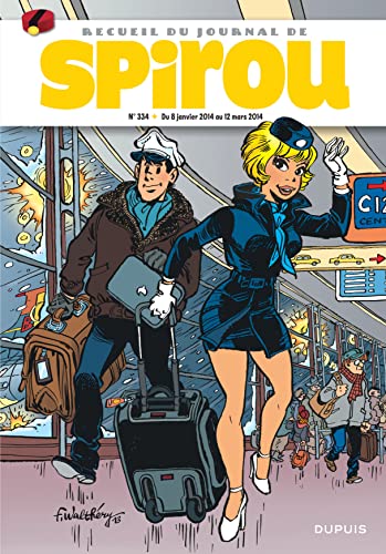 jaquette livre Recueil Spirou N°334, Du 8 Janvier Au 12 Mars 2014