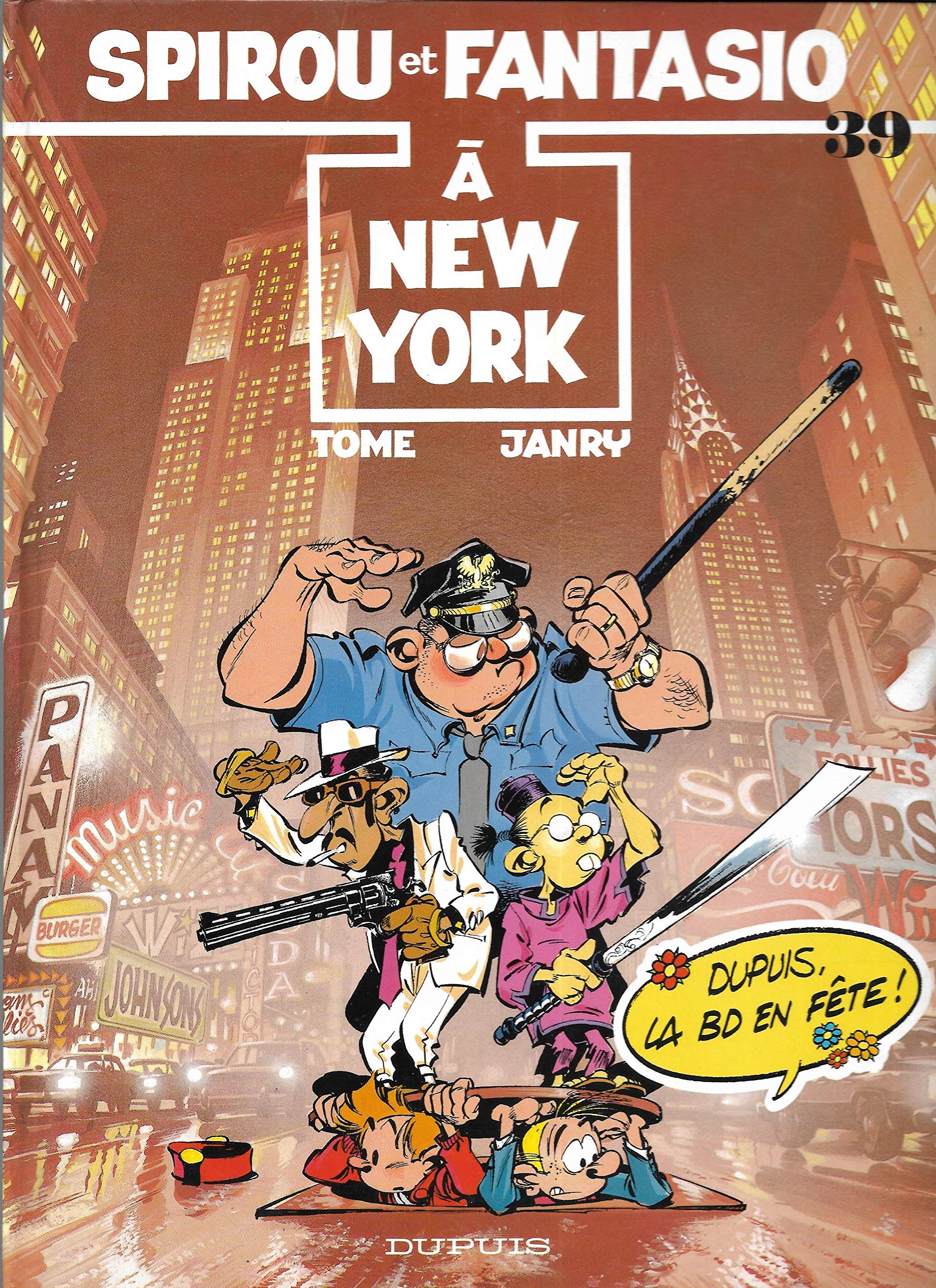 jaquette livre Spirou et Fantasio à New-York