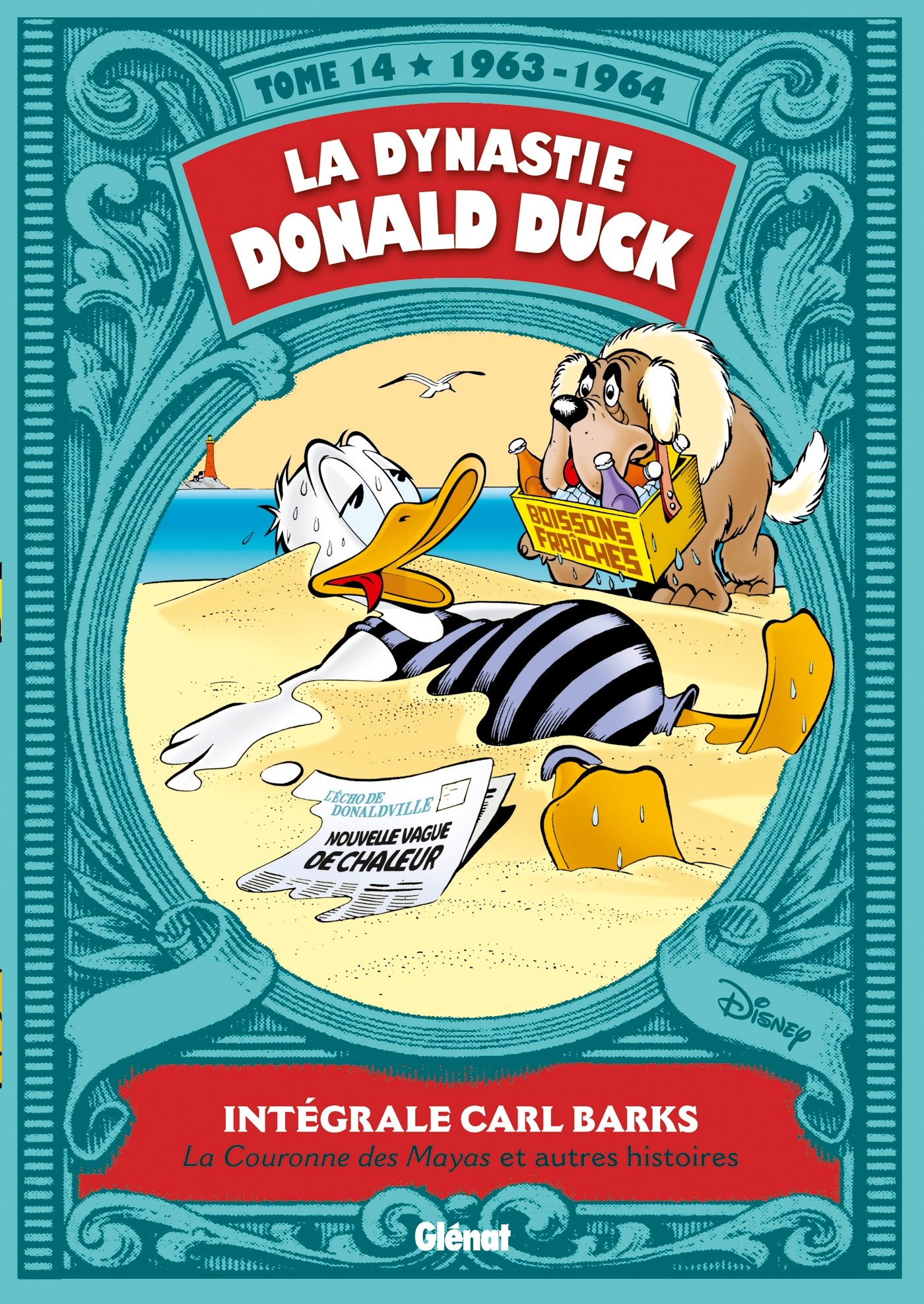 jaquette livre La Dynastie Donald Duck - Tome 14: 1963/1964 - Le Trésor des Mayas et autres histoires