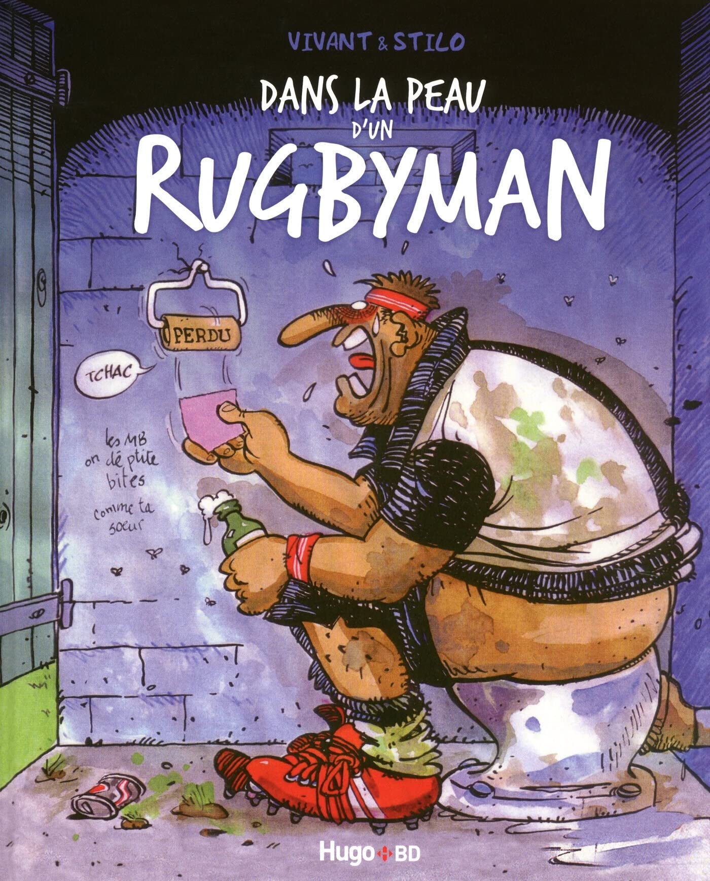 jaquette livre Dans la peau d'un rugbyman