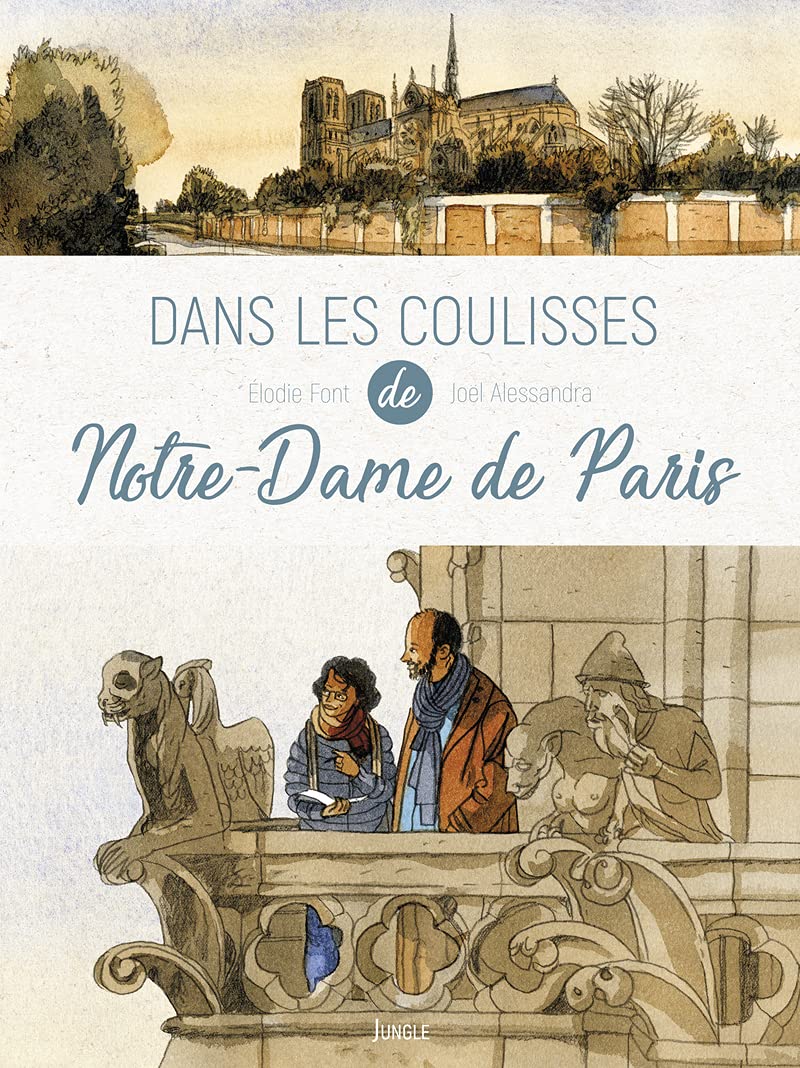 jaquette livre Dans les coulisses Notre-Dame de Paris