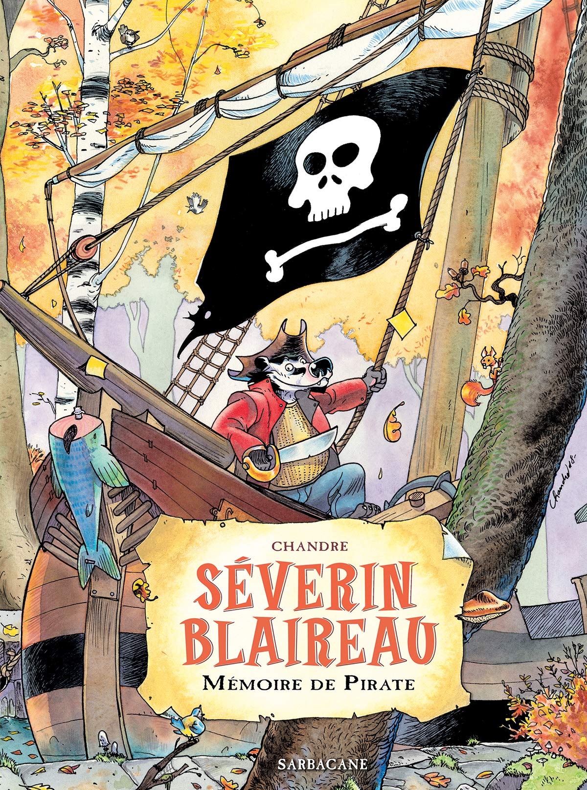 jaquette livre Séverin Blaireau : Tome 1, Mémoire de pirate