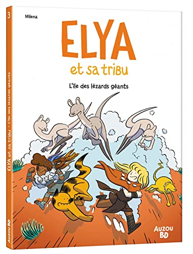 jaquette livre Elya Et Sa Tribu Tome 3 - L'île Des Lézards Géants
