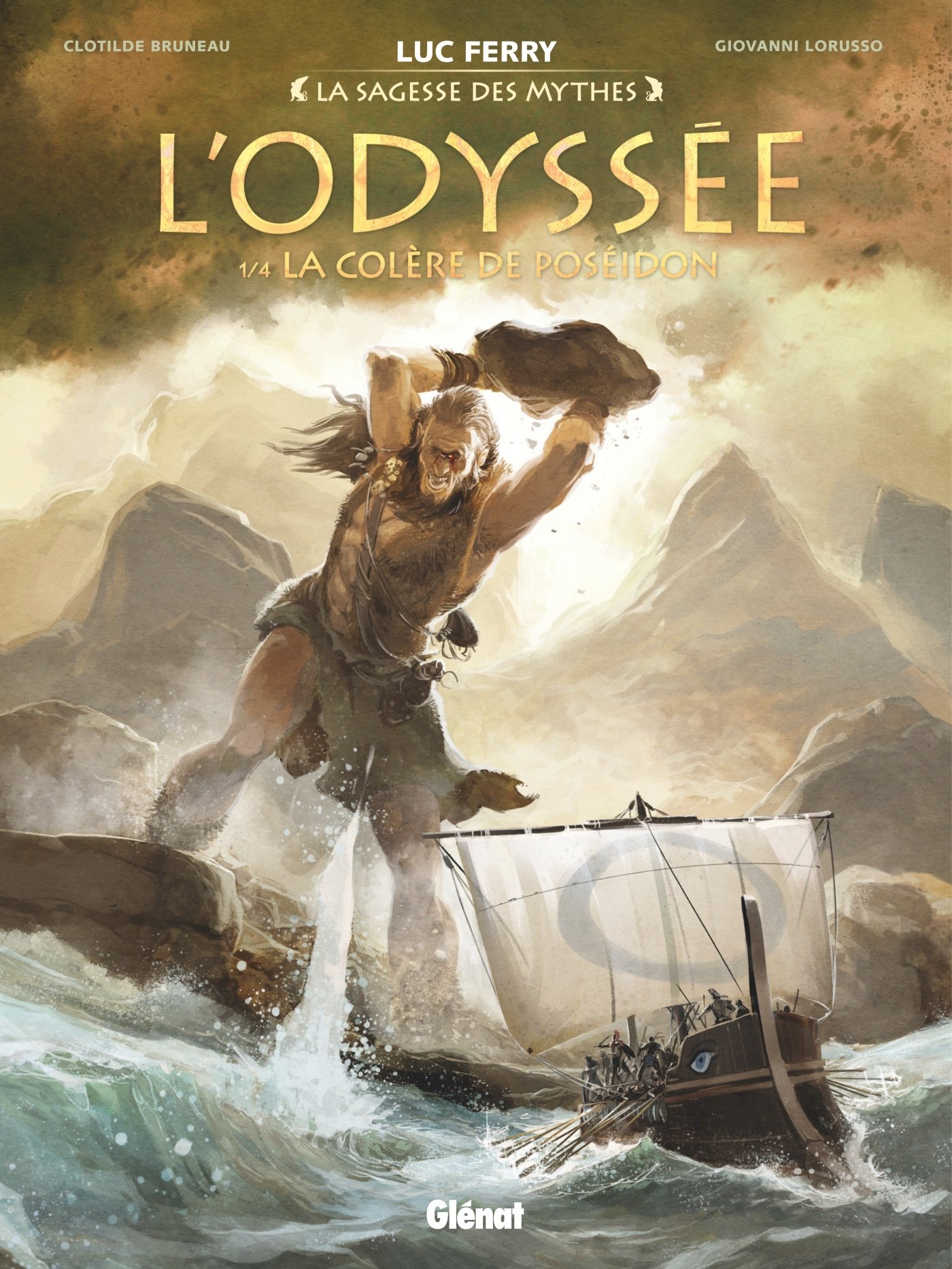 jaquette livre L'Odyssée - Tome 01: La Colère de Poséidon