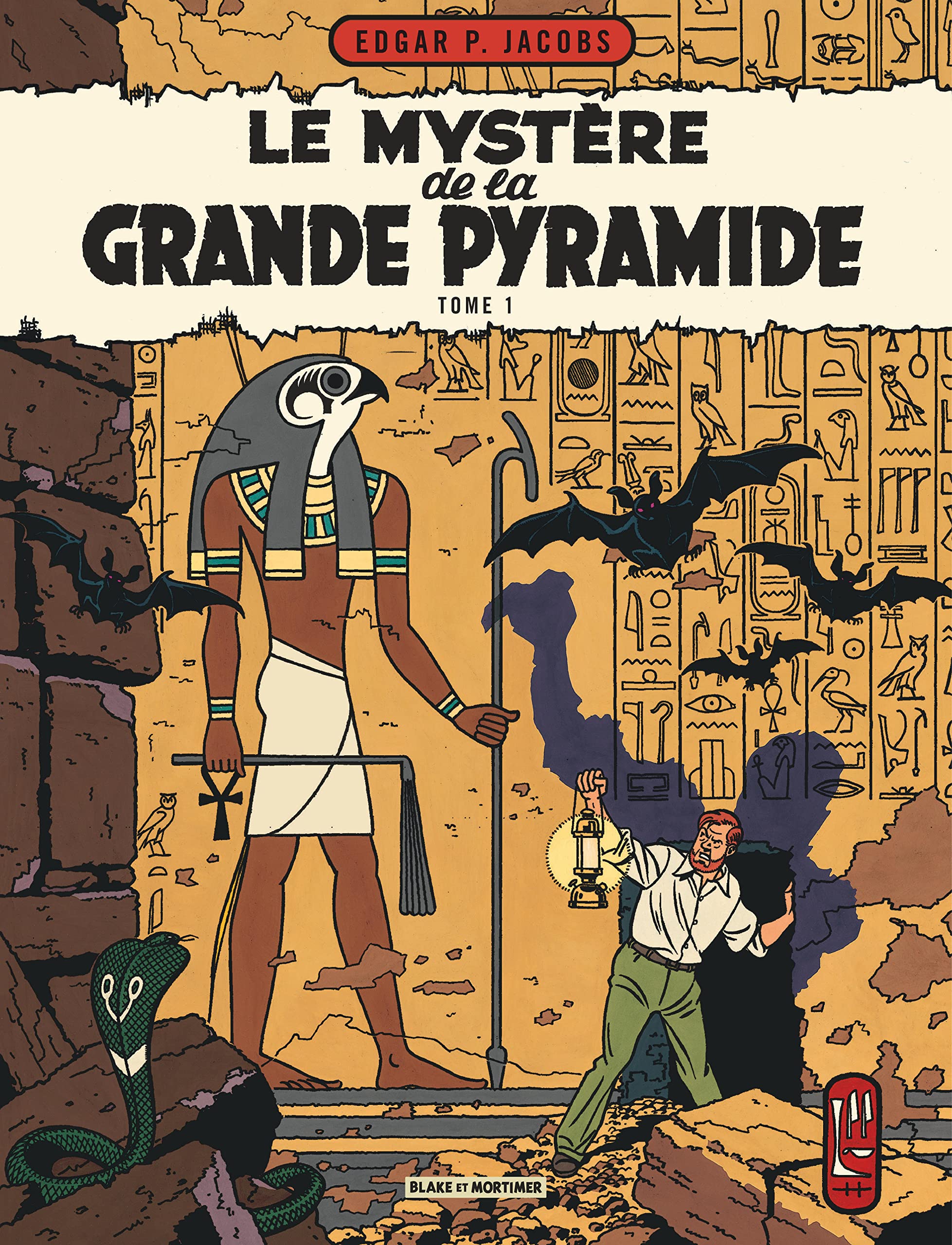 jaquette livre Blake & Mortimer - tome 4 - Mystère de la grande pyramide (Le) T1