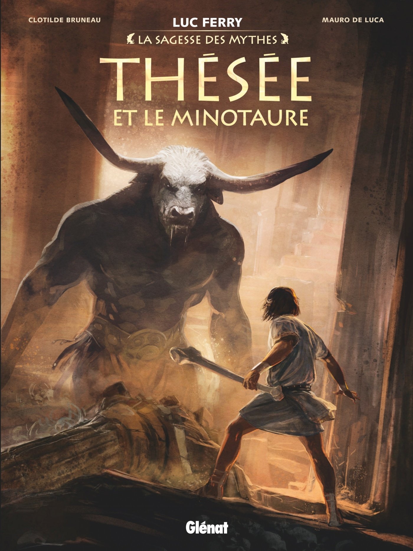 jaquette livre Thésée et le Minotaure