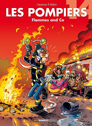 jaquette livre Les Pompiers Tome 14 - Flammes And Co