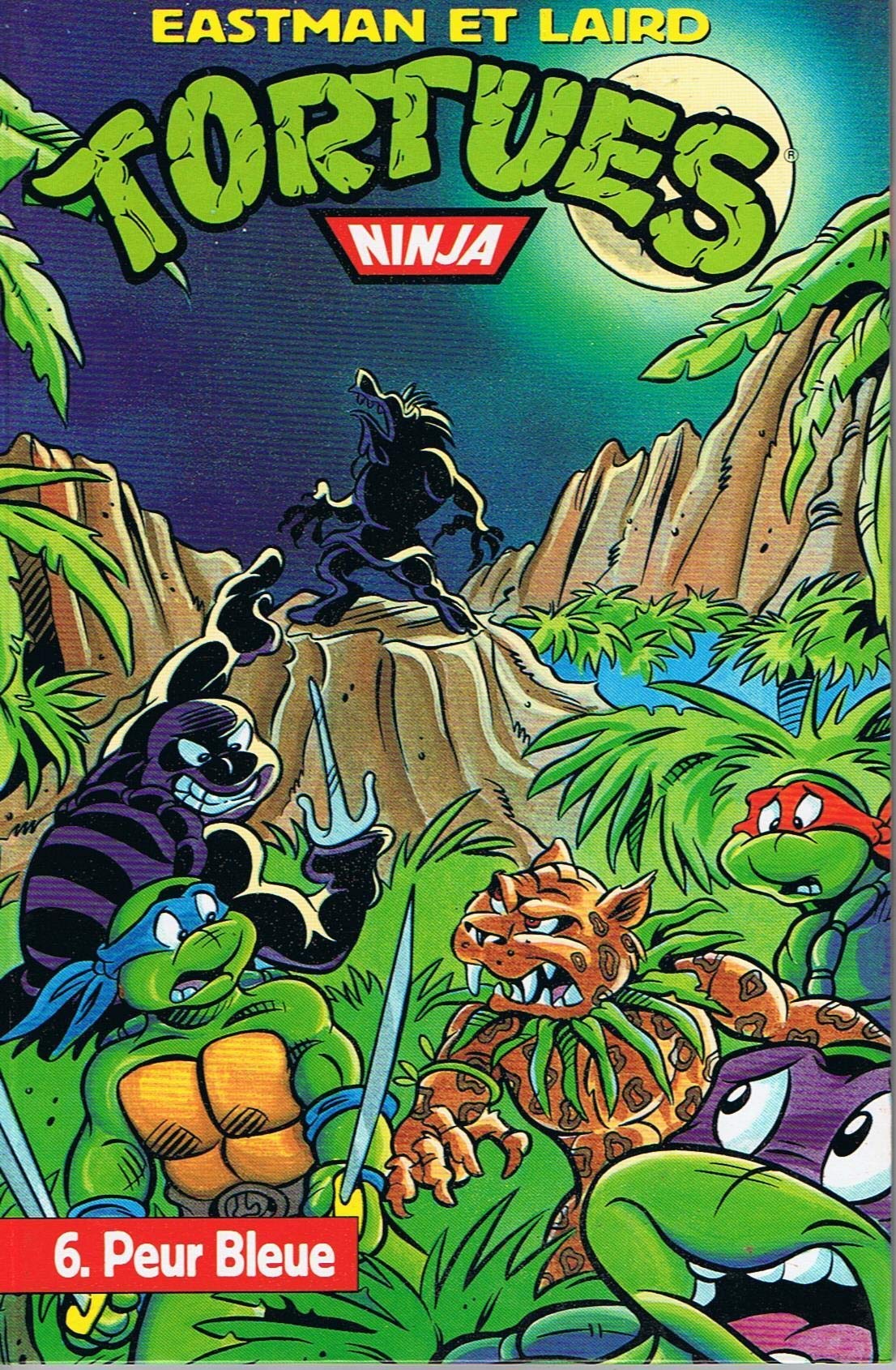 jaquette livre TORTUES NINJA N° 6 PEUR BLEUE