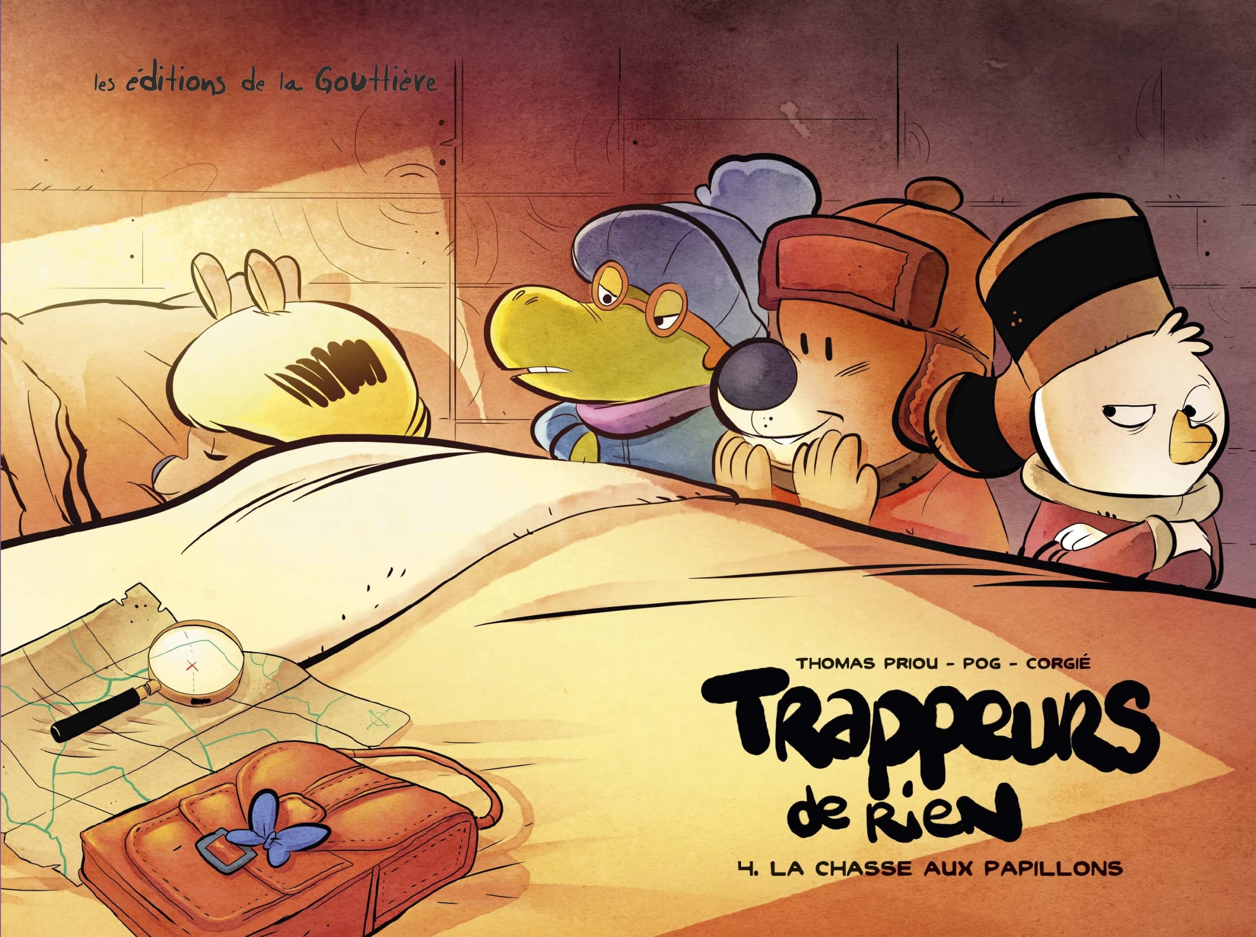 jaquette livre Trappeurs de rien, Tome 4 : La chasse aux papillons