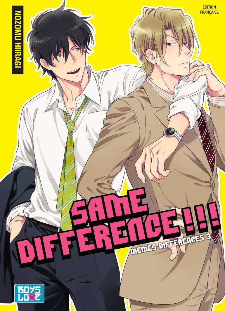 jaquette livre Same Difference - Tome 03 - Livre (Manga) - Yaoi