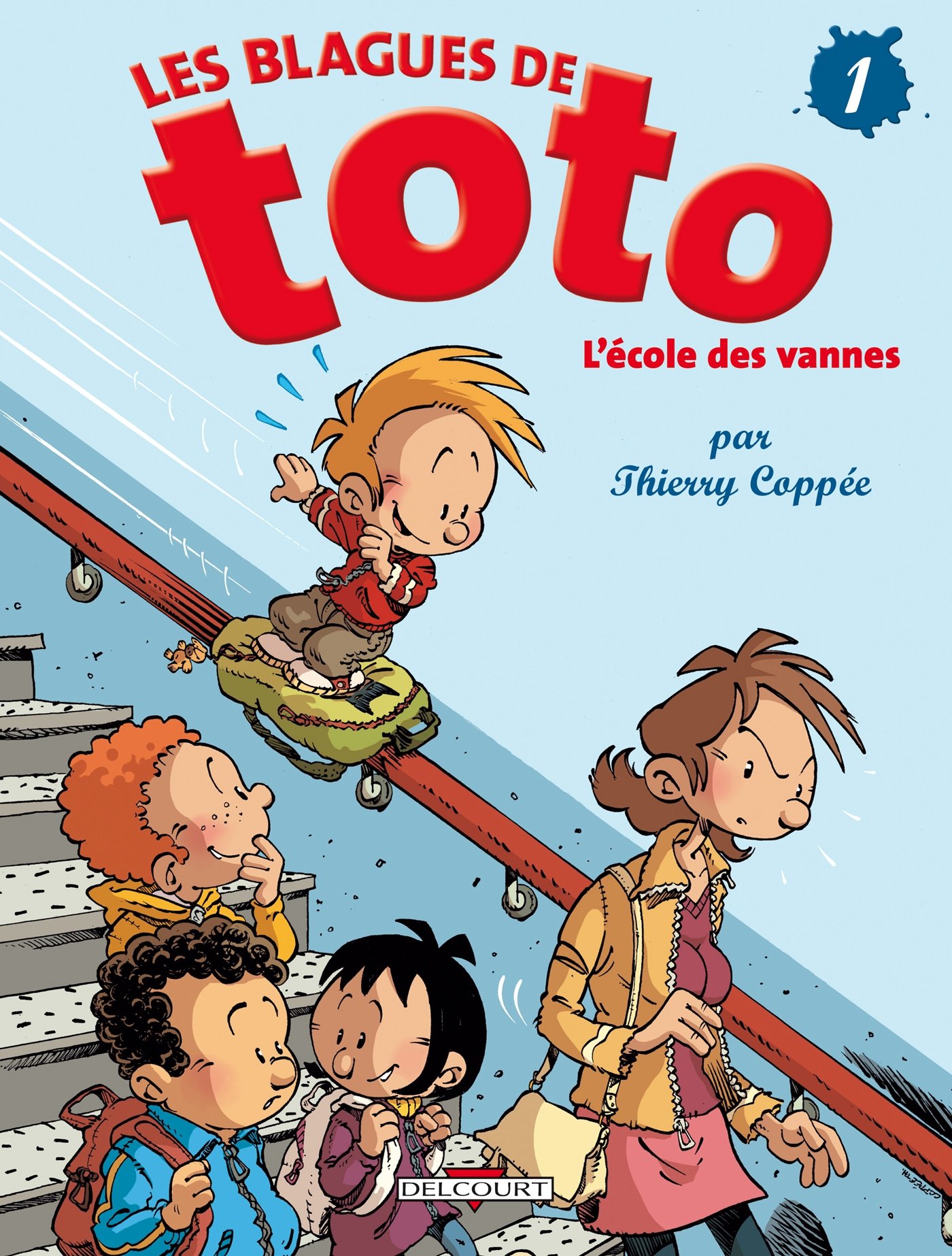 jaquette livre Les blagues de Toto, tome 1 : L'école des vannes - Sélection du Comité des mamans Hiver 2004 (6-9 ans)