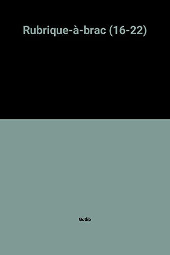 jaquette livre Rubrique-A-Brac T. 2 (1ère Partie)