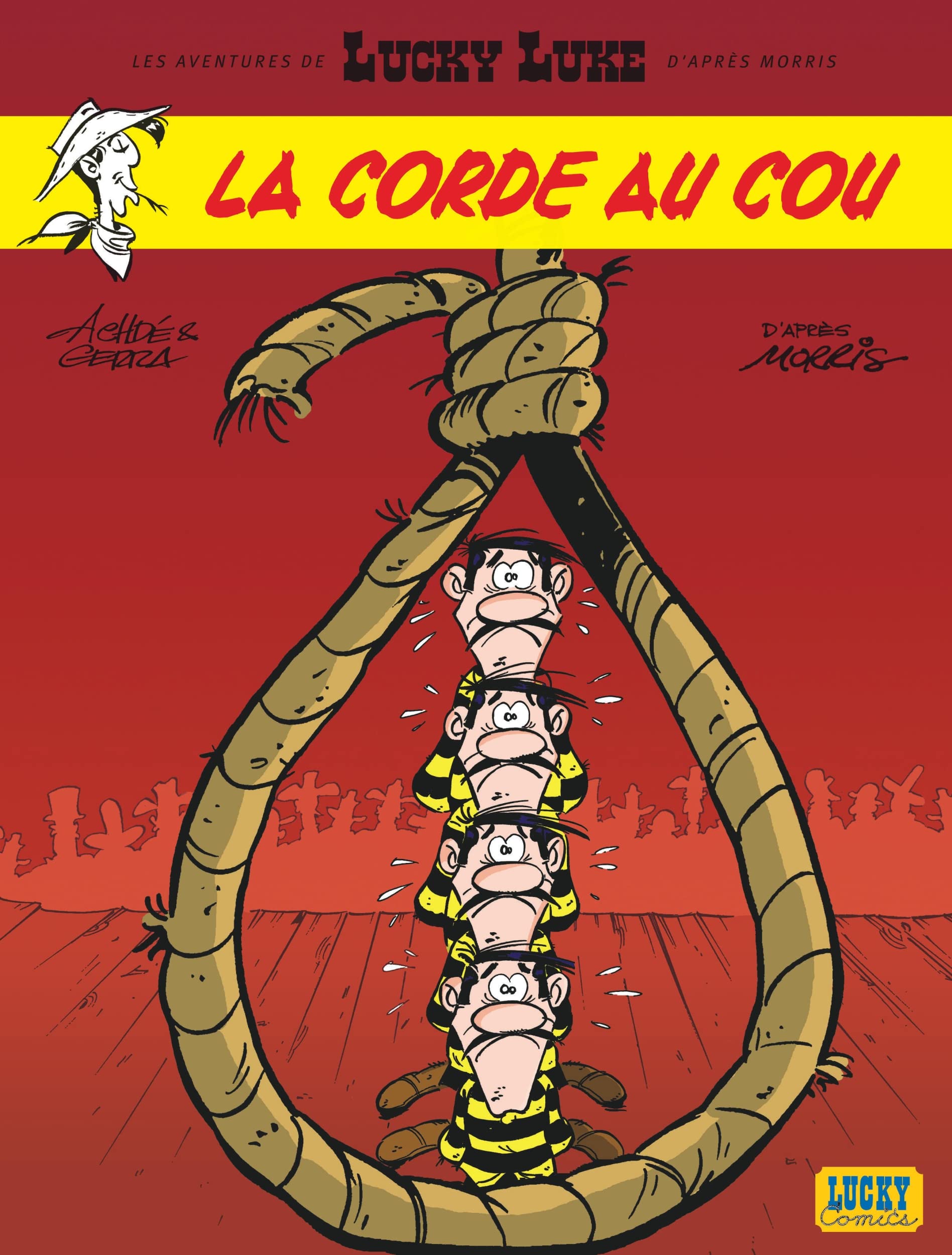 jaquette livre Aventures de Lucky Luke d'après Morris (Les) - tome 2 - Corde au cou (La)