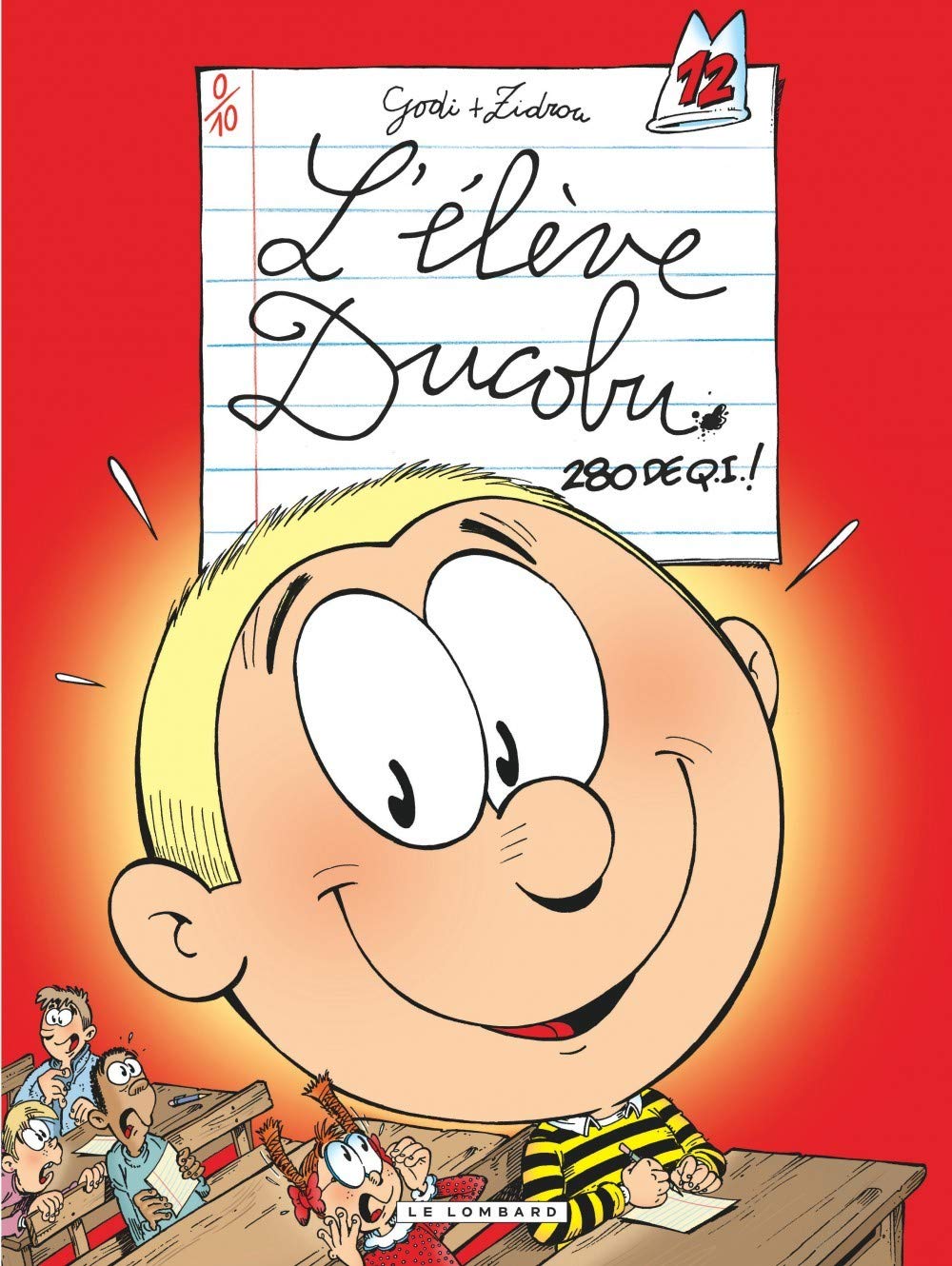 jaquette livre Ducobu  - tome 12 - 280 de QI