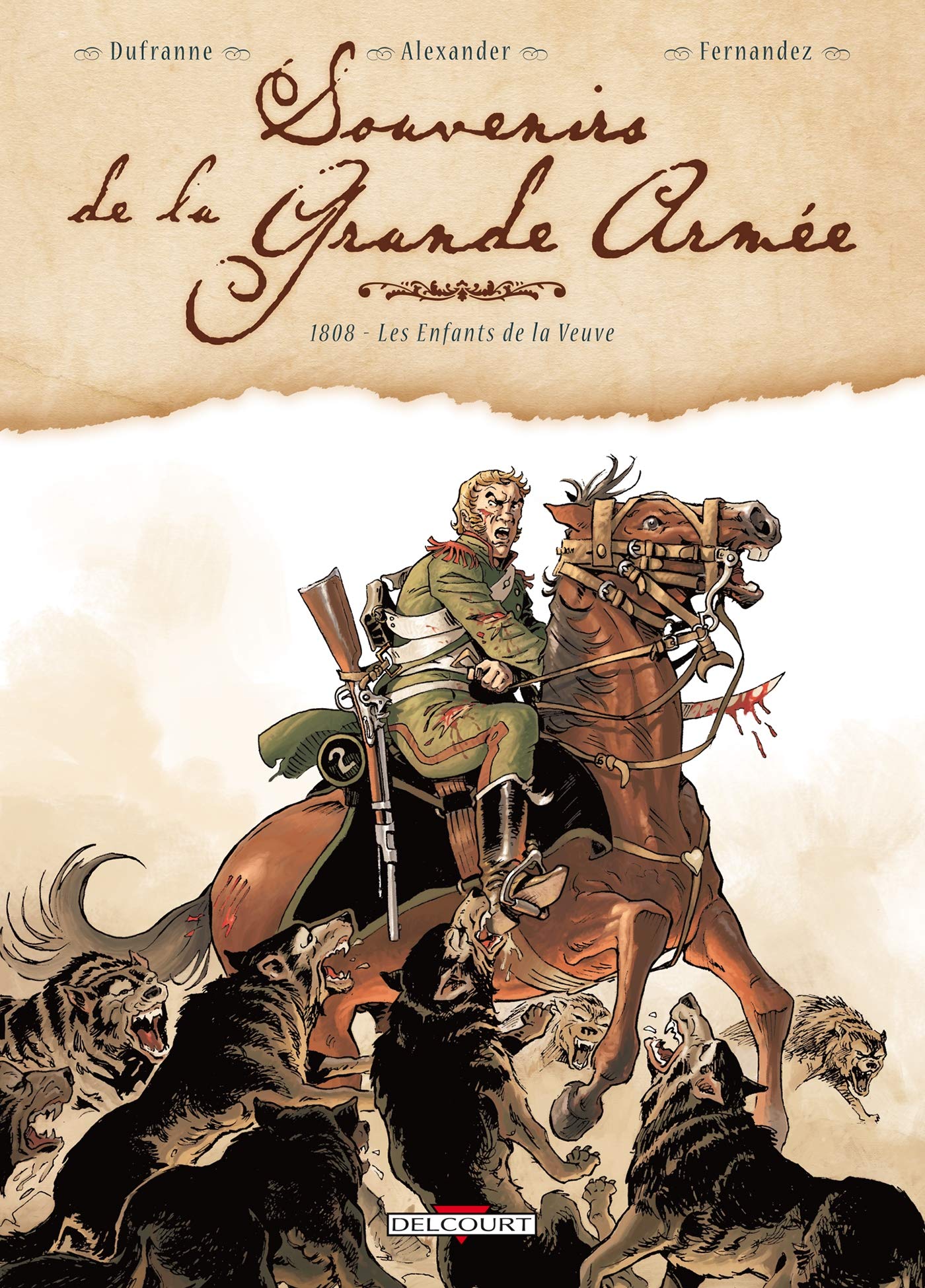 jaquette livre Souvenirs de la Grande Armée, Tome 2 : 1808 - Les enfants de la veuve