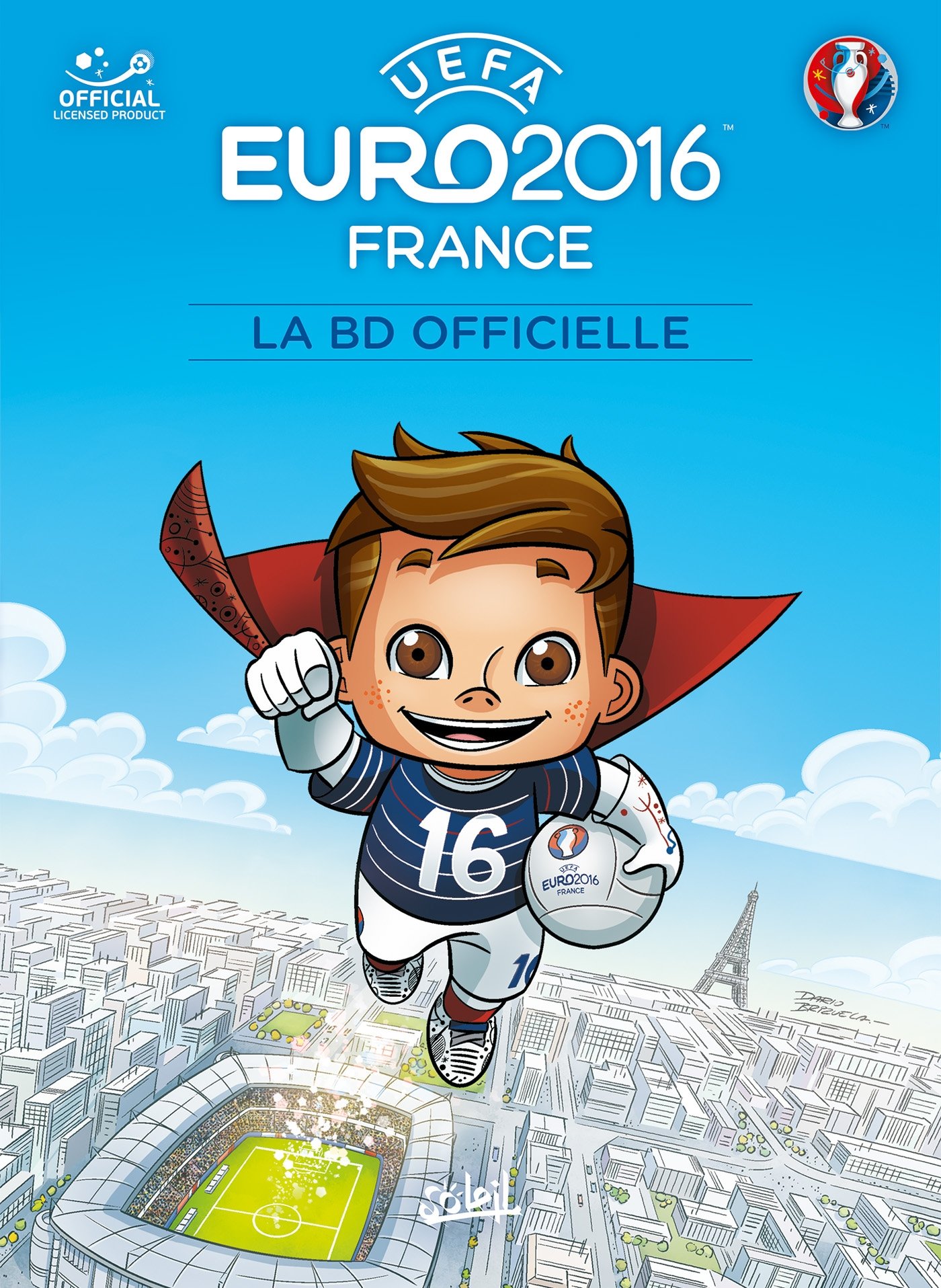 jaquette livre EURO 2016 - LA BD officielle