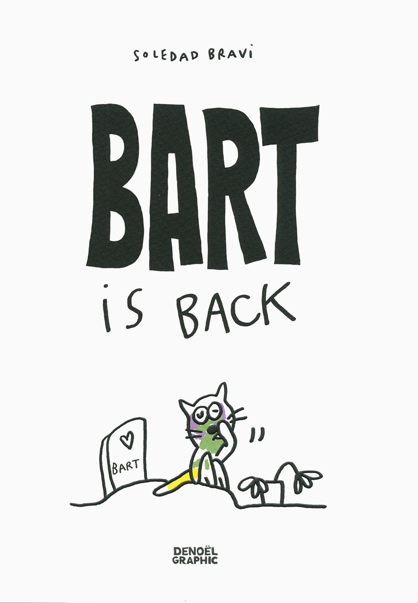 jaquette livre Bart is back