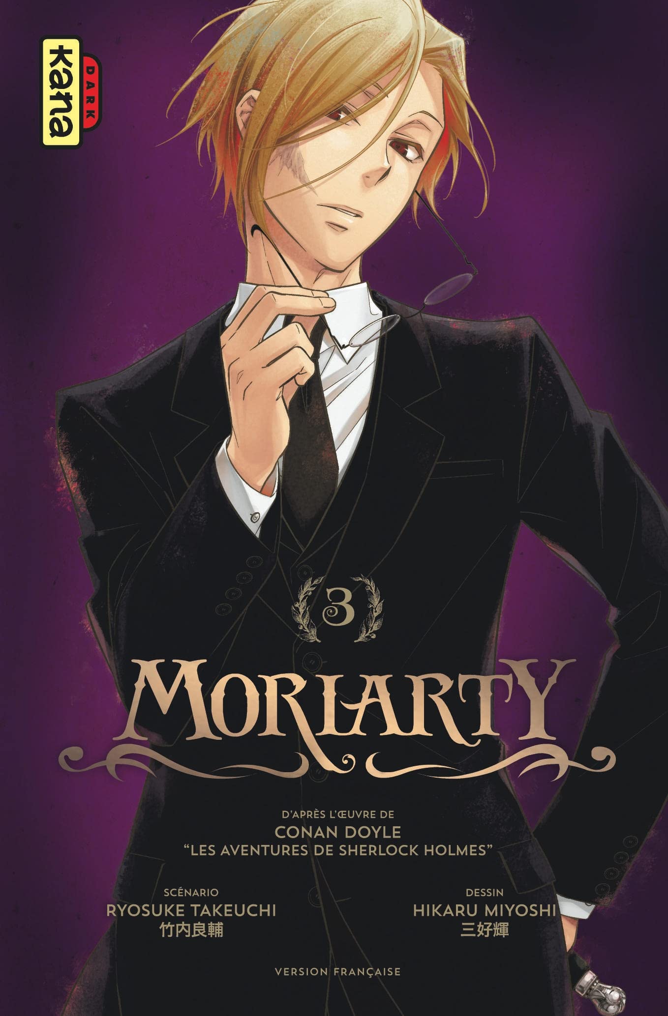 jaquette livre Moriarty, tome 3