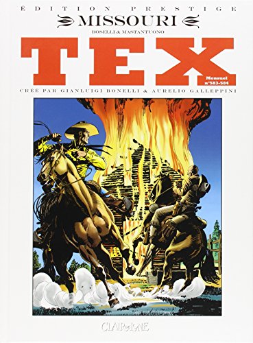 jaquette livre Tex Tome 1 Et 2 - Missouri - I Due Guerriglieri - Edition Prestige