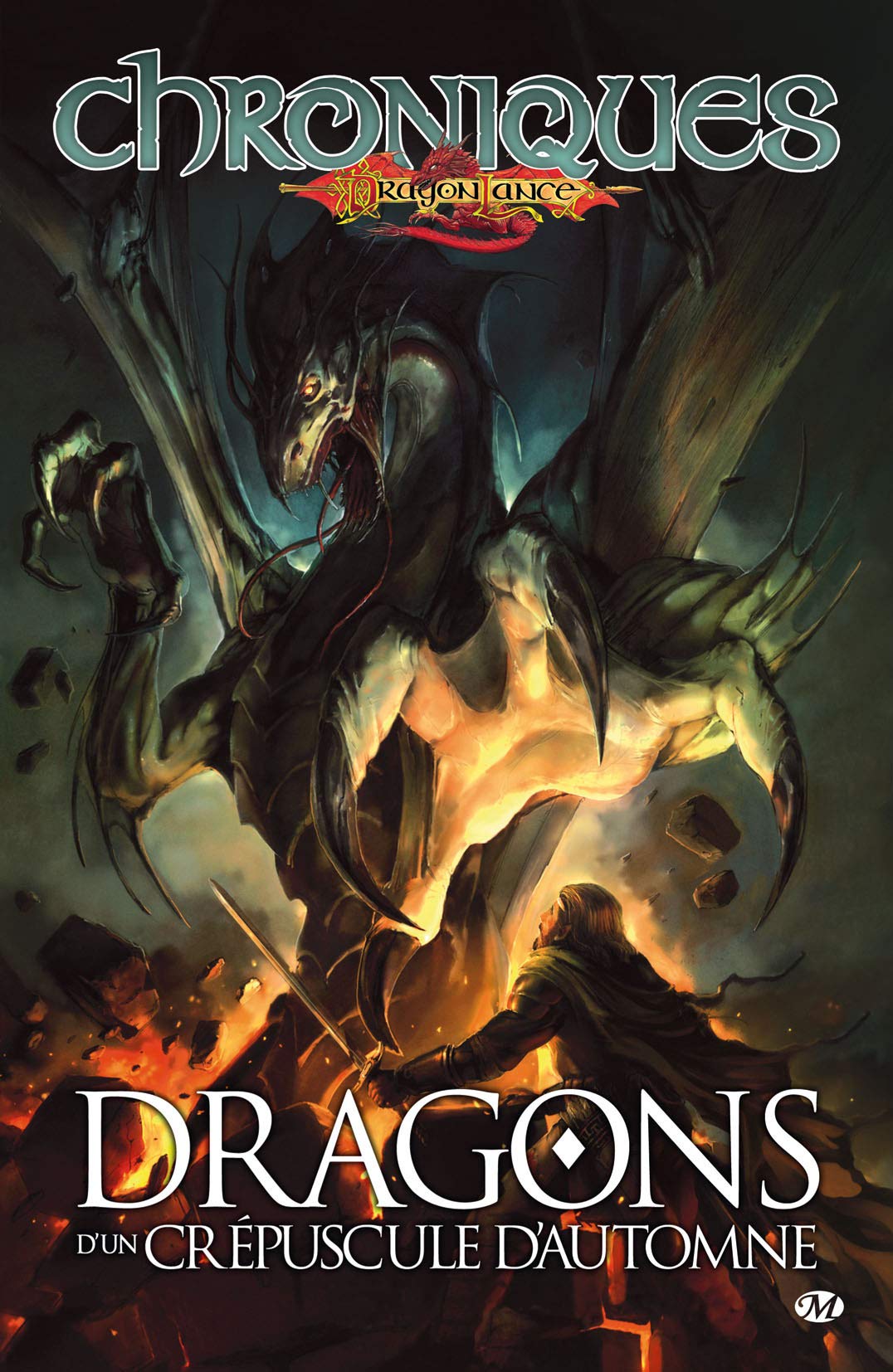 jaquette livre Chroniques de Dragonlance, Tome 1: Dragons d'un crépuscule d'automne